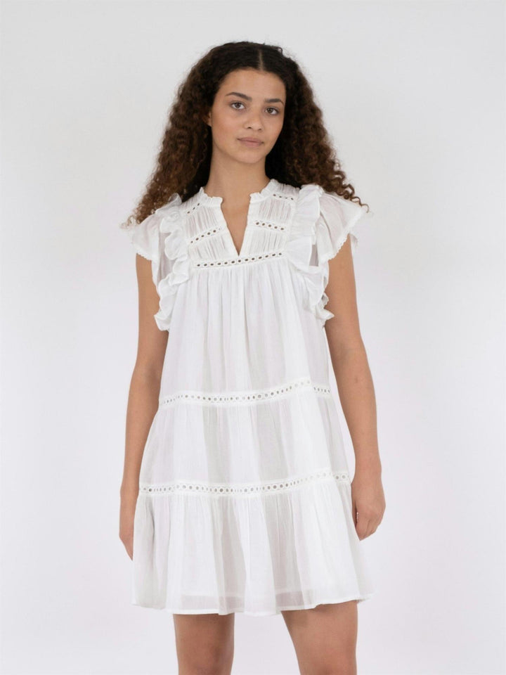 Jamma S Voile Dress White | Kjoler | Smuk - Dameklær på nett