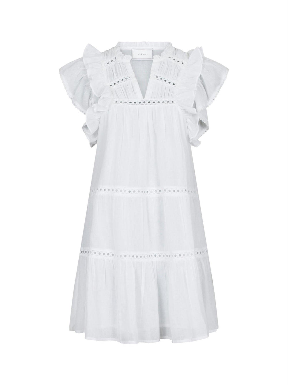 Jamma S Voile Dress White | Kjoler | Smuk - Dameklær på nett