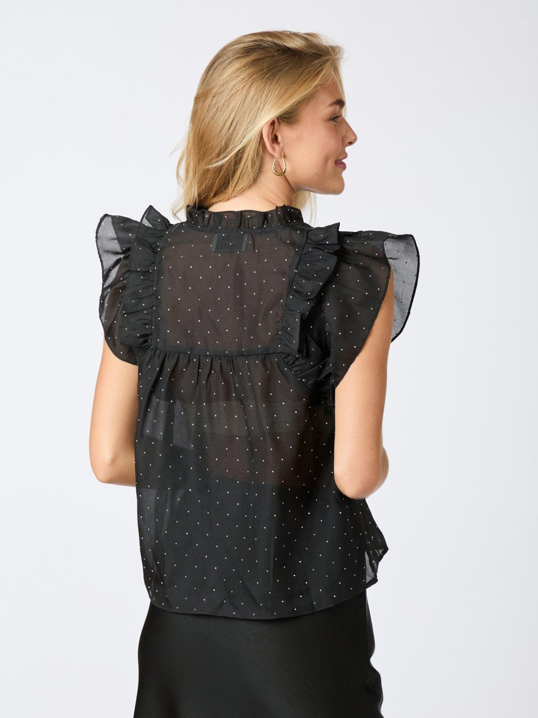 Jayla Bedazzled Top Black | Topper | Smuk - Dameklær på nett