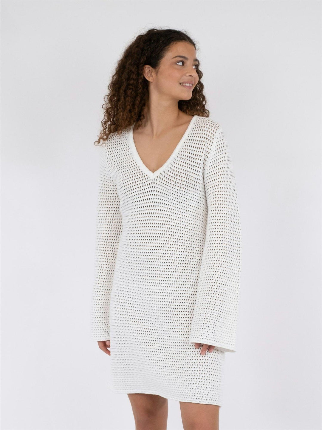 Jeanett Crochet Dress Off White | Kjoler | Smuk - Dameklær på nett