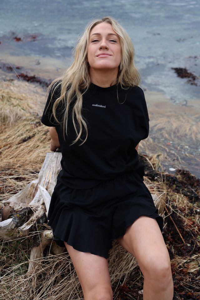 Jersey Skirt Shorts Black | Skjørt | Smuk - Dameklær på nett