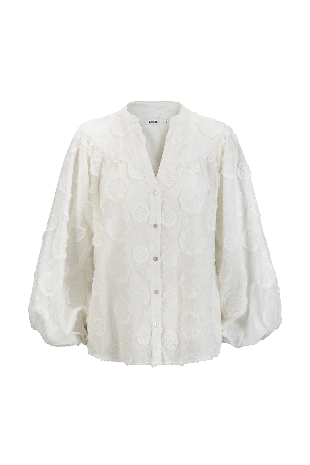 Joan Embroidery Blouse White | Skjorter og bluser | Smuk - Dameklær på nett