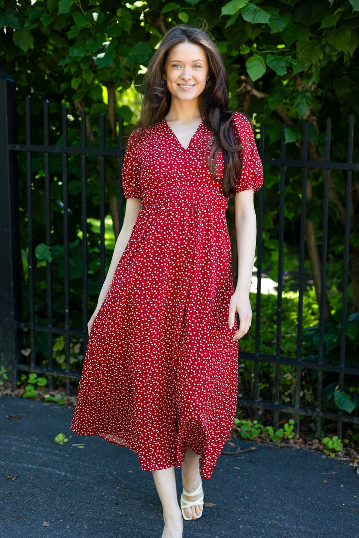 Julia Cute Heart Dress Red | Kjoler | Smuk - Dameklær på nett