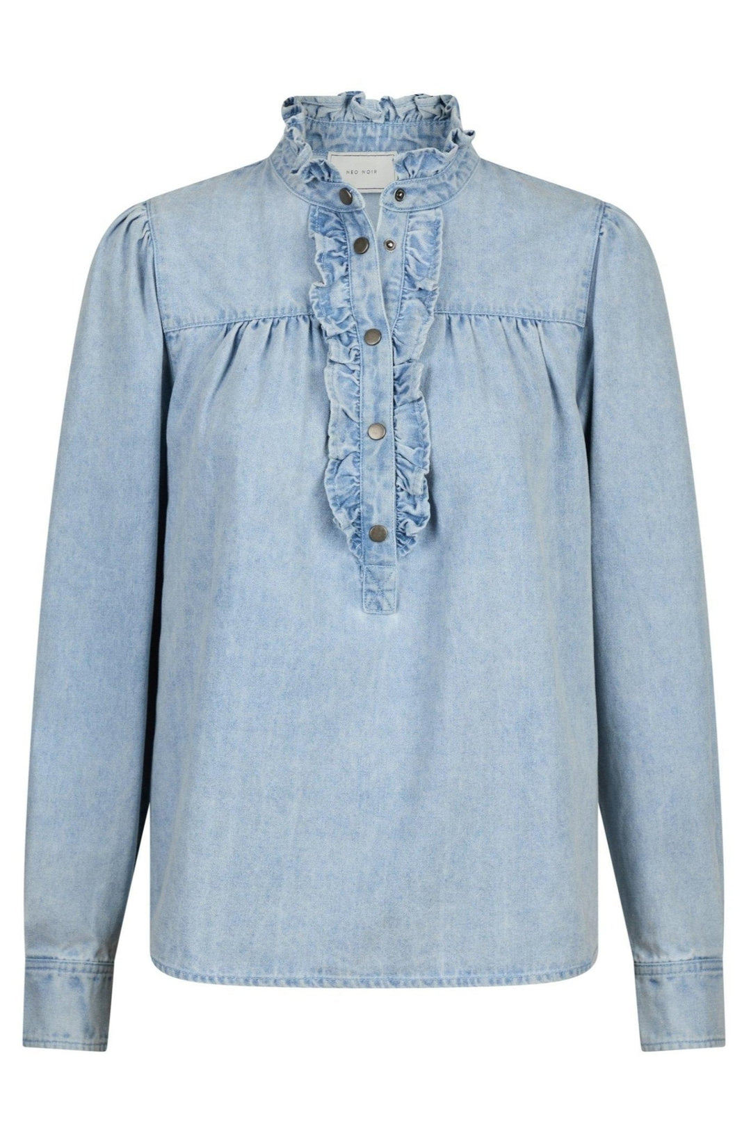 Justine Denim Shirt Light Blue | Skjorter og bluser | Smuk - Dameklær på nett