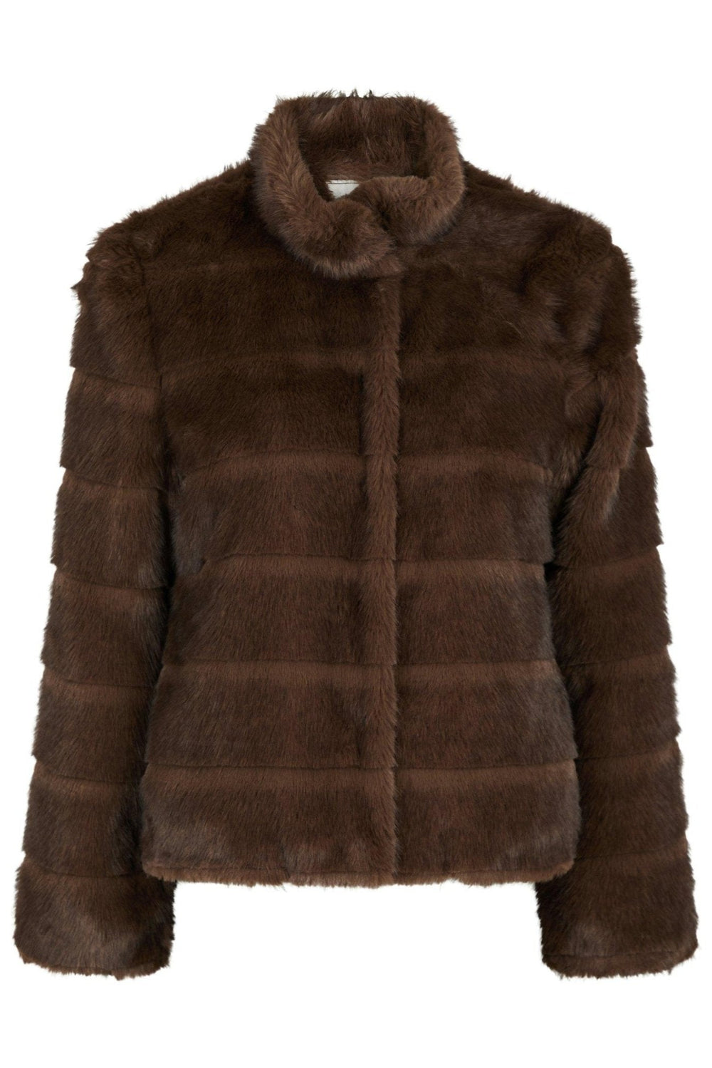 Kahlia Shaved Faux Fur Coat Brown | Yttertøy | Smuk - Dameklær på nett