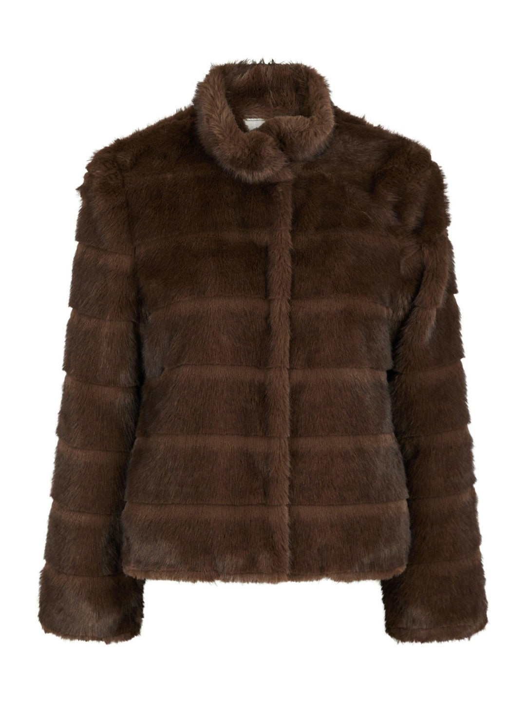 Kahlia Shaved Faux Fur Coat Brown | Yttertøy | Smuk - Dameklær på nett