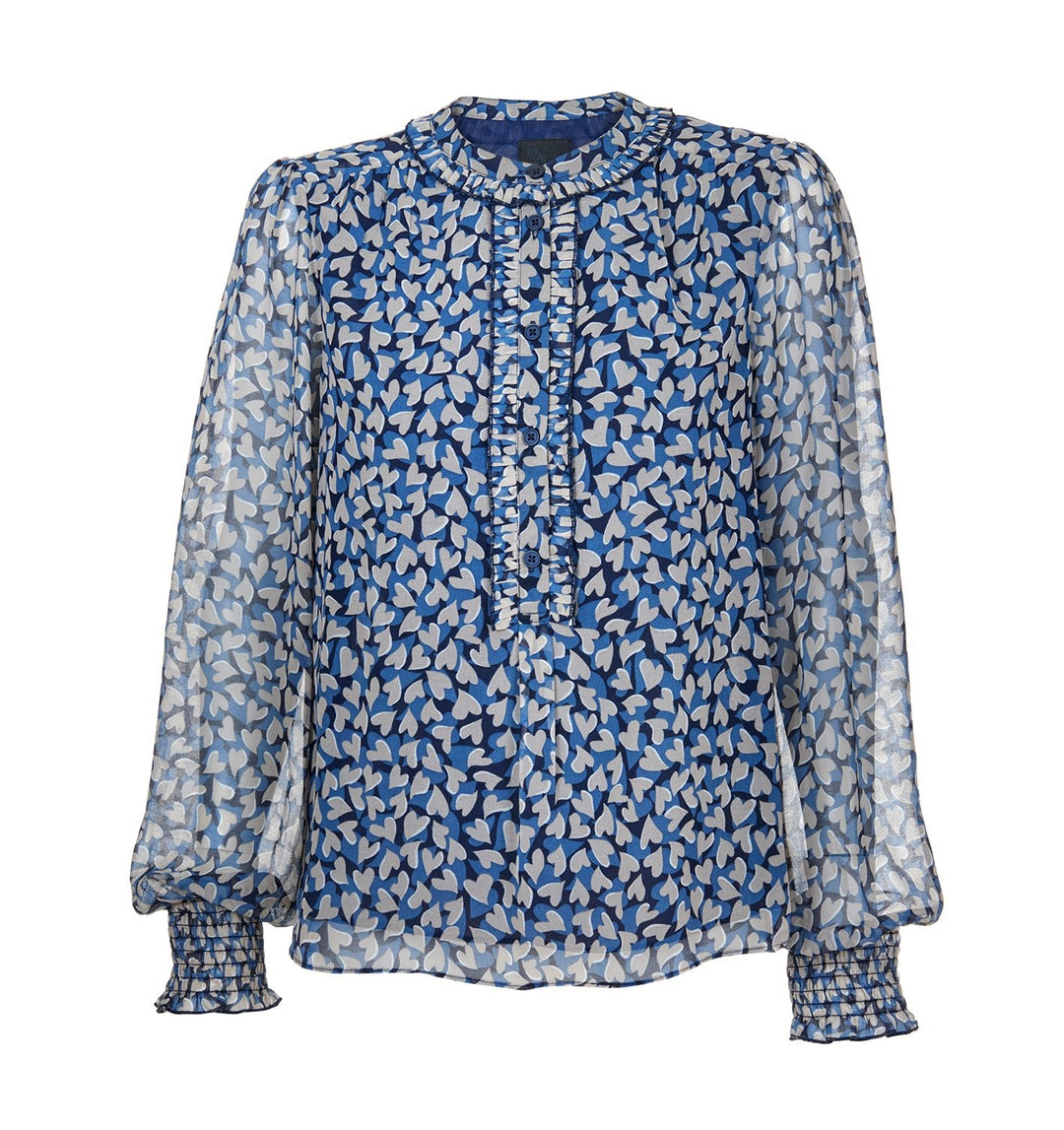 Kaja Blouse Midnight Blue | Skjorter og bluser | Smuk - Dameklær på nett