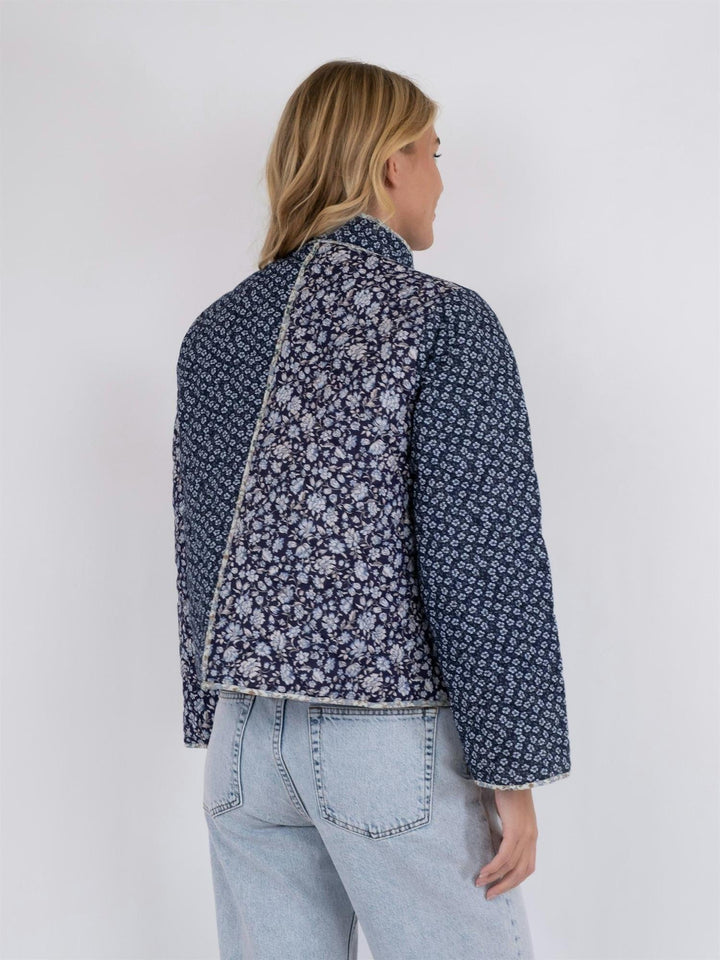 Kamil Quilt Combination Jacket Blue | Yttertøy | Smuk - Dameklær på nett