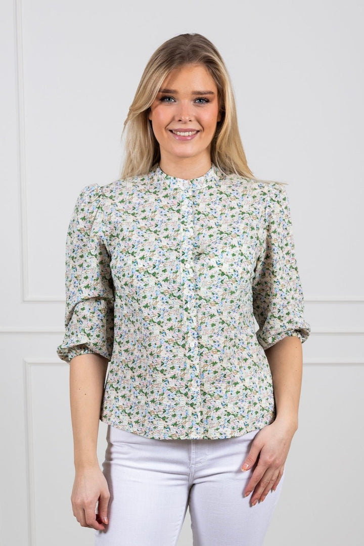 Kate Shirt Rose/Blue | Skjorter og bluser | Smuk - Dameklær på nett