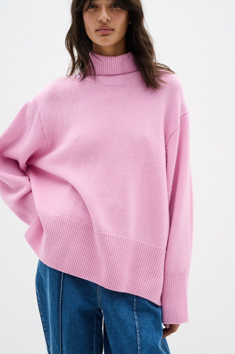 Kaxyiw Turtleneck Pullover Cashmere Rose | Genser | Smuk - Dameklær på nett