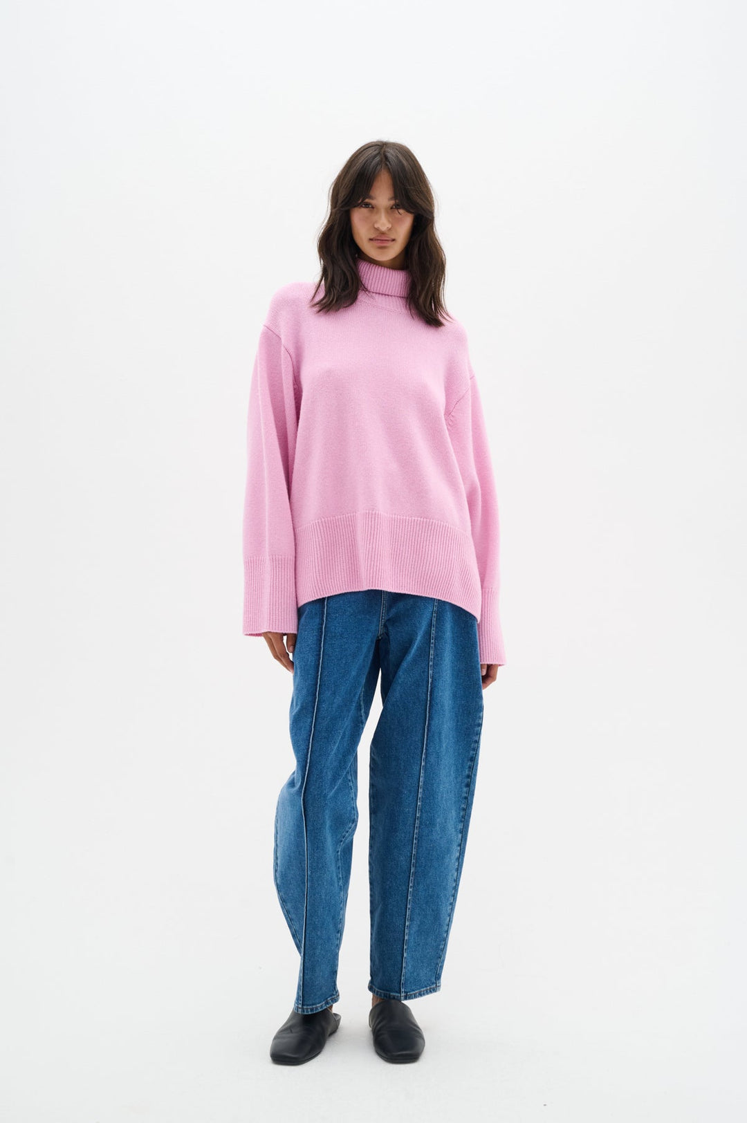 Kaxyiw Turtleneck Pullover Cashmere Rose | Genser | Smuk - Dameklær på nett