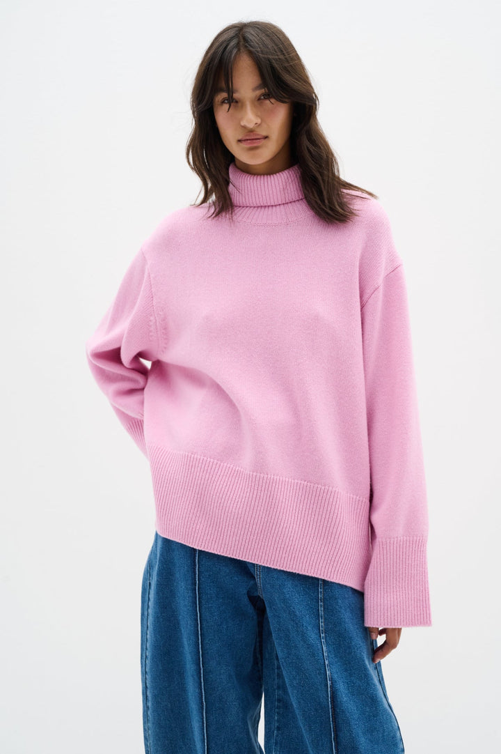 Kaxyiw Turtleneck Pullover Cashmere Rose | Genser | Smuk - Dameklær på nett