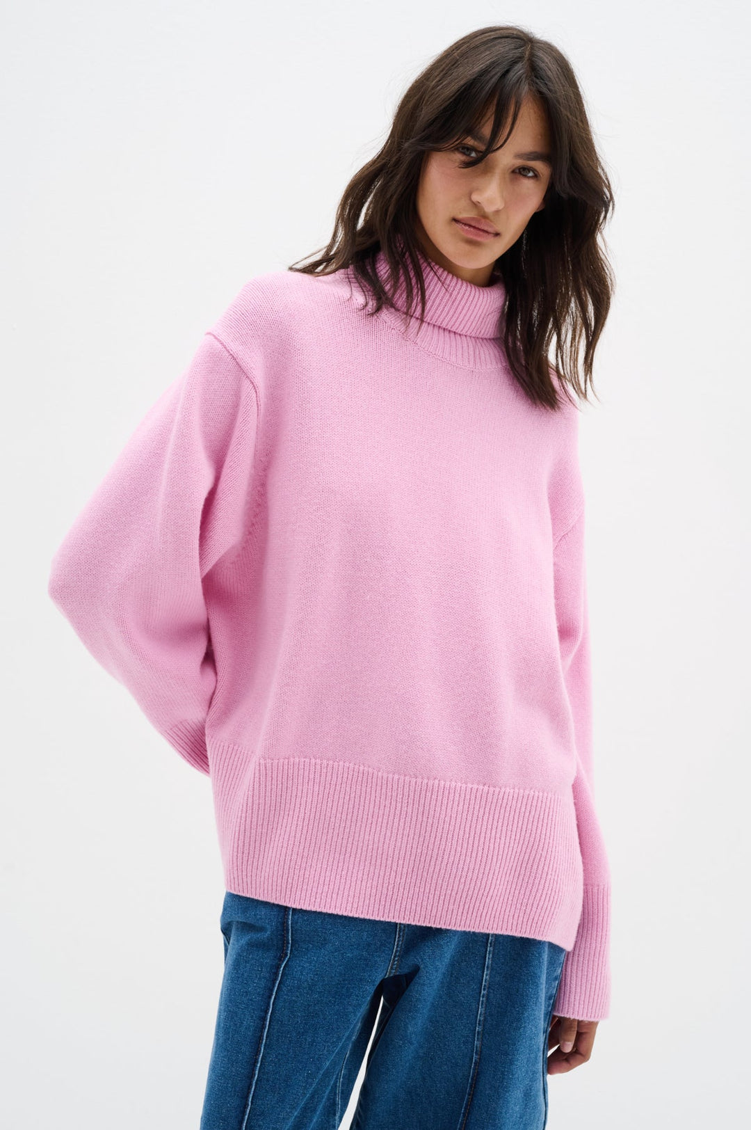 Kaxyiw Turtleneck Pullover Cashmere Rose | Genser | Smuk - Dameklær på nett