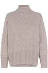 Kaxyiw Turtleneck Pullover Sandy Grey Melange