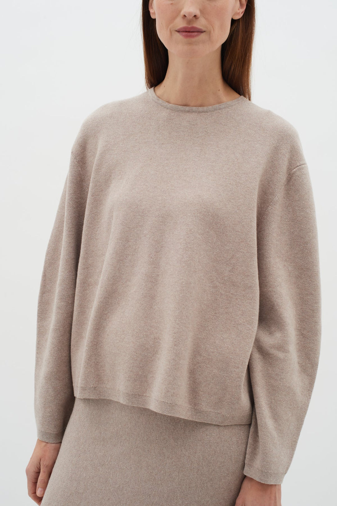 Kayllaiw Pullover Sandy Grey Melange | Genser | Smuk - Dameklær på nett