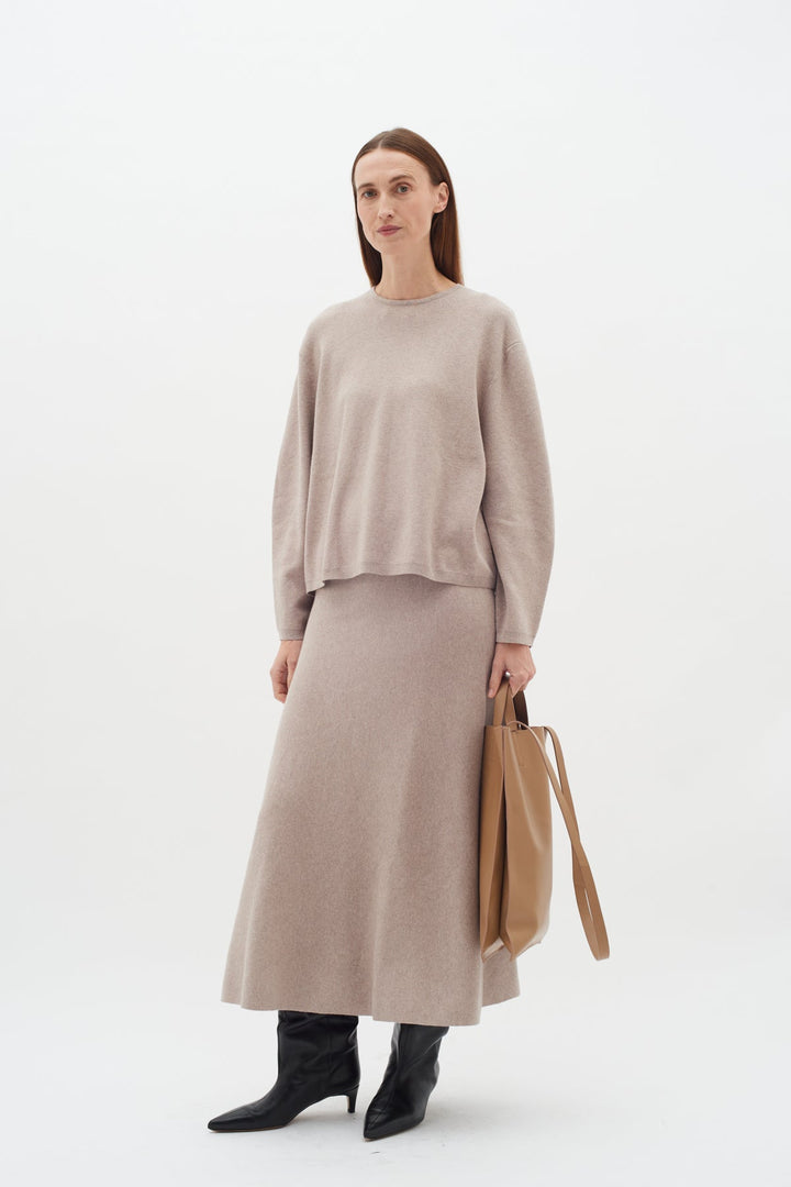 Kayllaiw Pullover Sandy Grey Melange | Genser | Smuk - Dameklær på nett