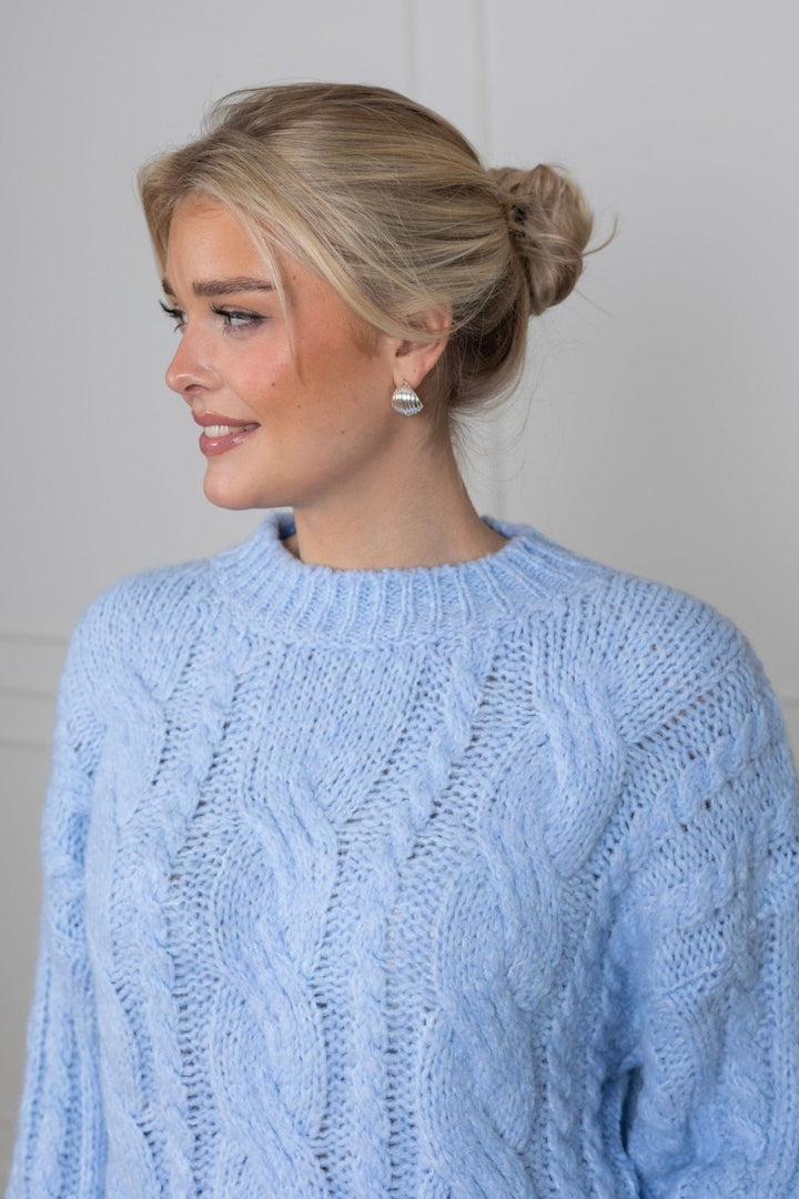 Kikiic Sweater Light Blue | Genser | Smuk - Dameklær på nett