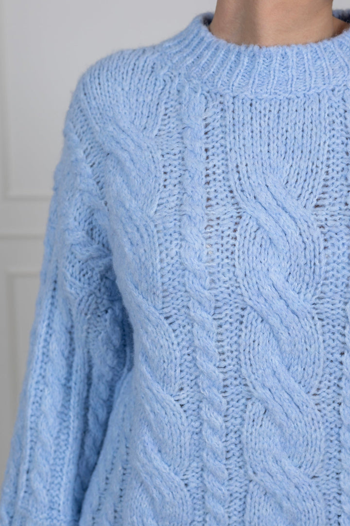 Kikiic Sweater Light Blue | Genser | Smuk - Dameklær på nett