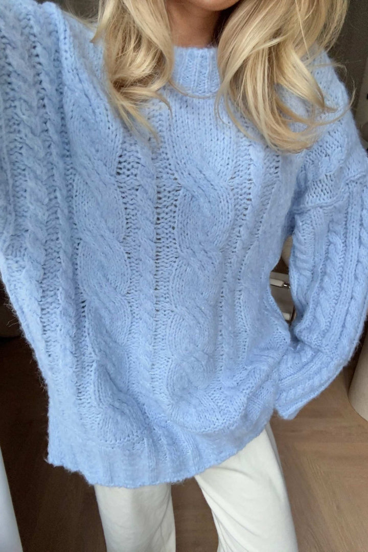 Kikiic Sweater Light Blue | Genser | Smuk - Dameklær på nett