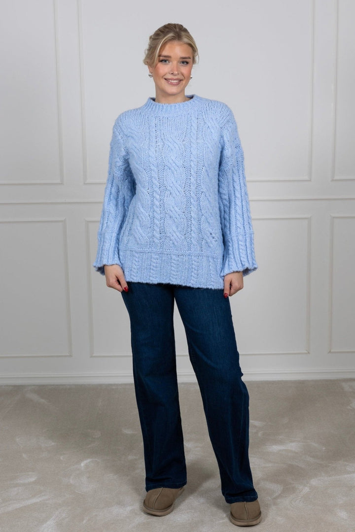 Kikiic Sweater Light Blue | Genser | Smuk - Dameklær på nett