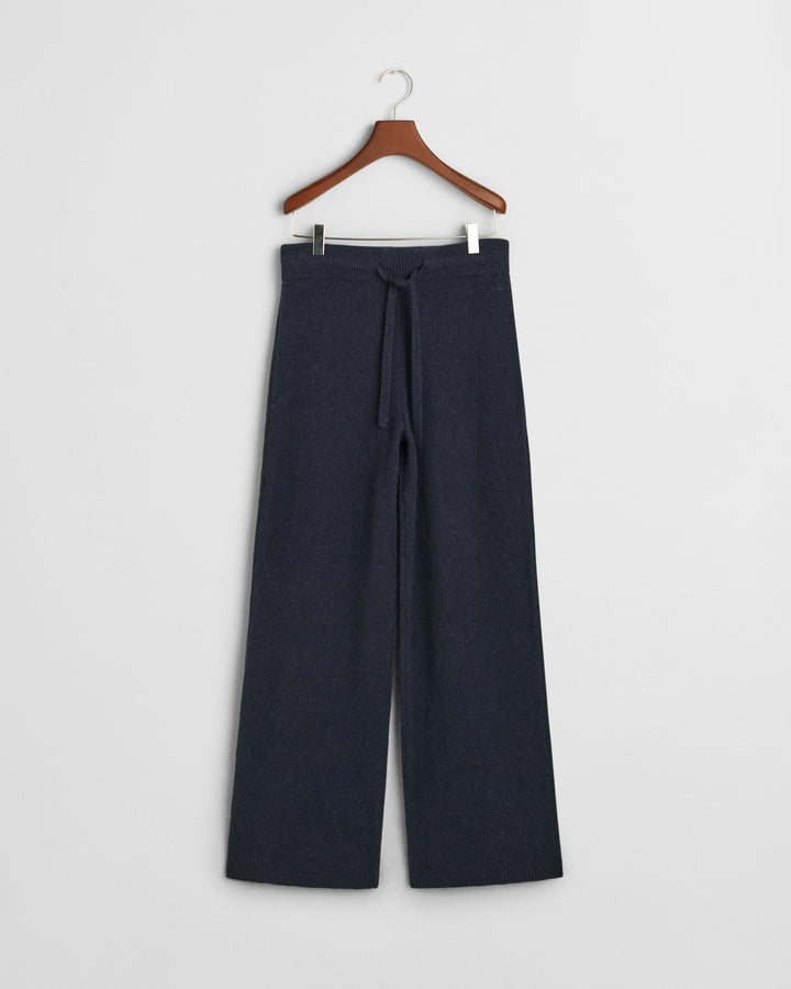 Knitted Wool Pants Evening Blue | Bukser | Smuk - Dameklær på nett