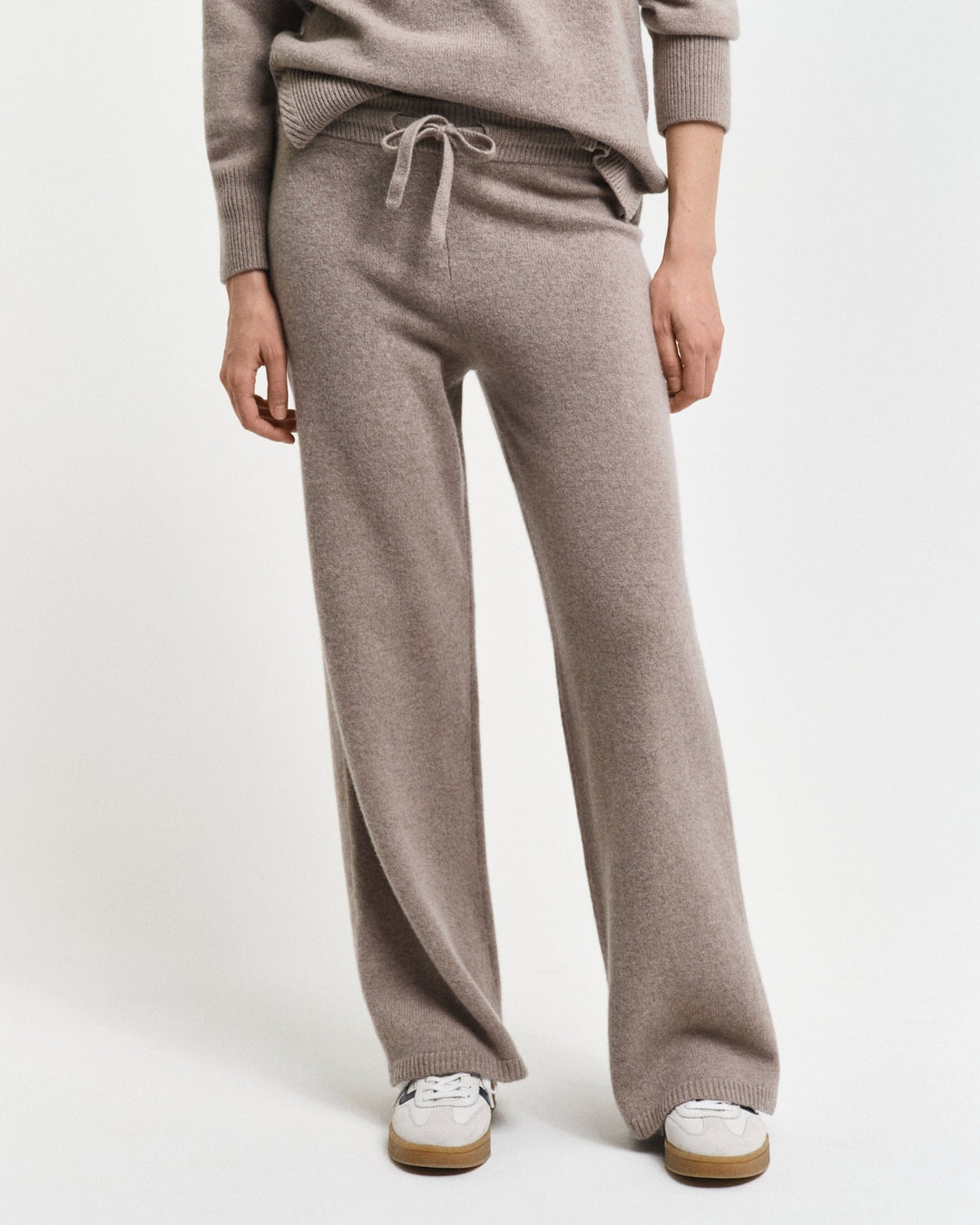 Knitted Wool Pants Warm Grey | Bukser | Smuk - Dameklær på nett