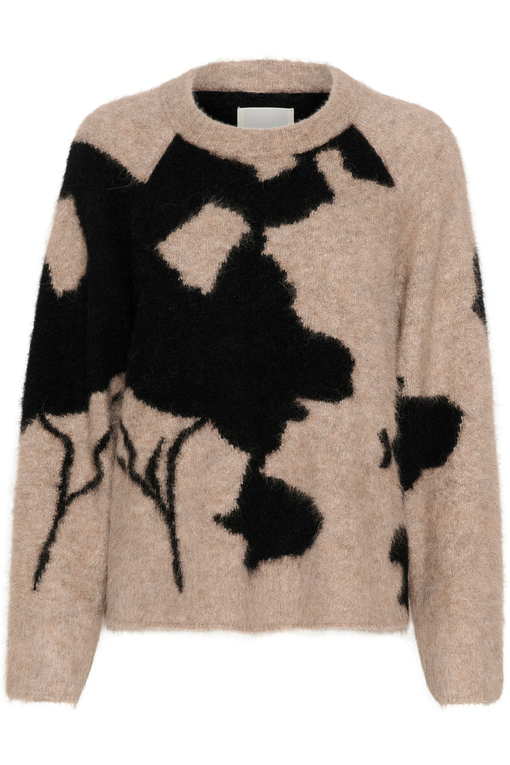 Lajlapw Pullover Mink Melange Blurred Flower | Genser | Smuk - Dameklær på nett