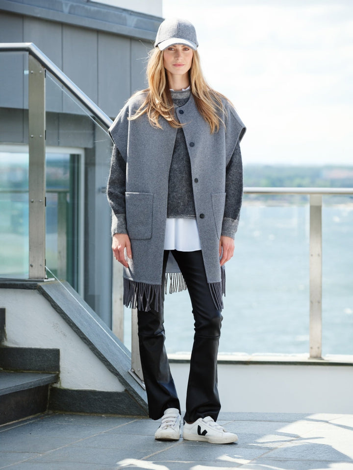 Leah Waistcoat Grey | Genser | Smuk - Dameklær på nett