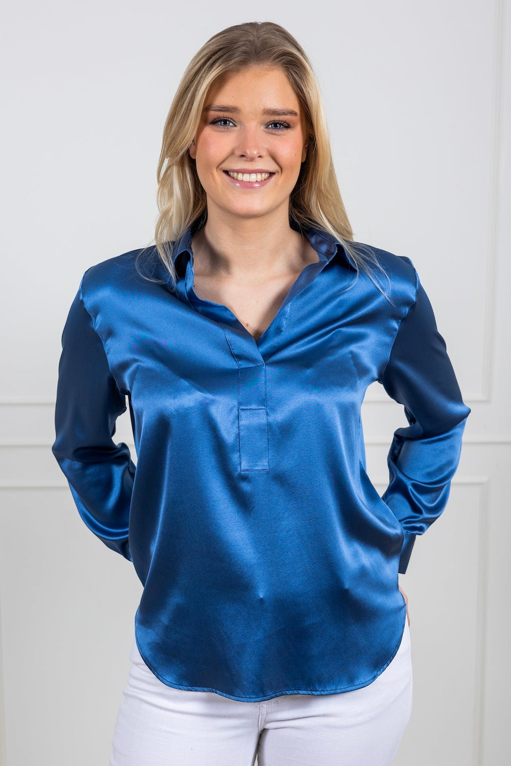 Leia Blouse Midnight Blue | Skjorter og bluser | Smuk - Dameklær på nett