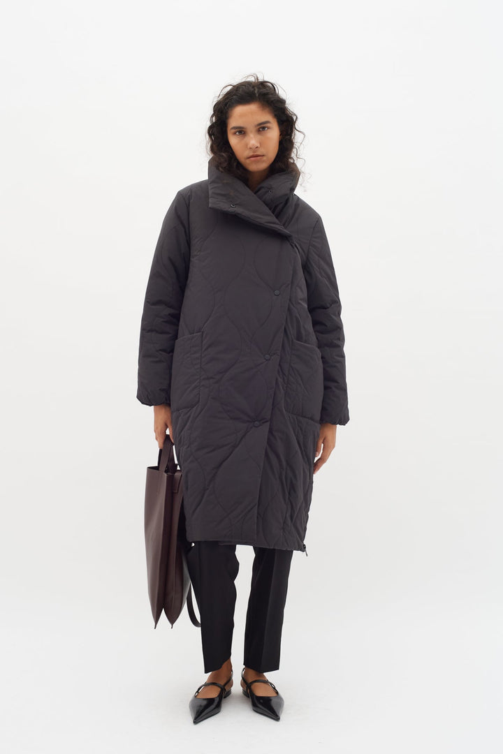 Leiganiw Long Coat Black | Yttertøy | Smuk - Dameklær på nett