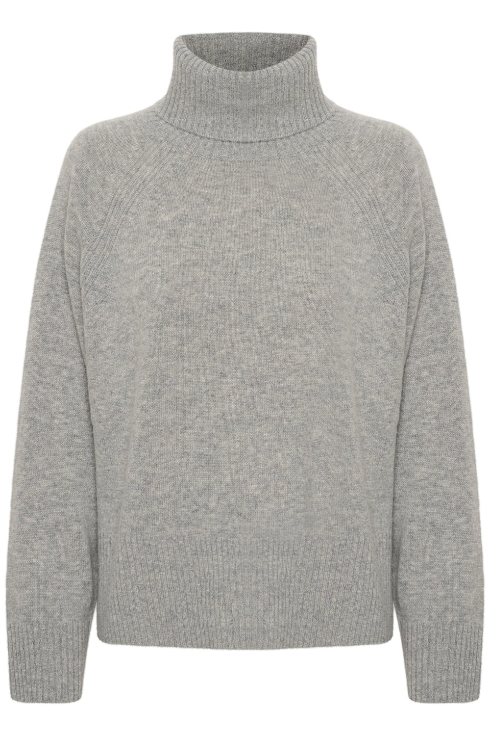 Leightonpw Pullover Medium Grey Melange | Genser | Smuk - Dameklær på nett