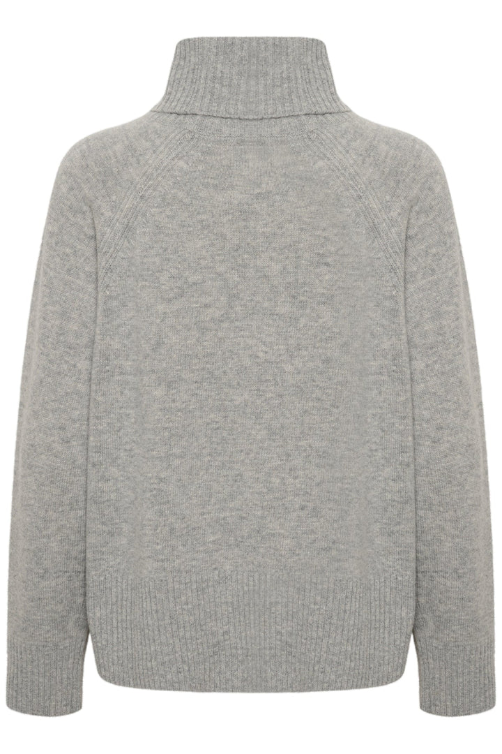 Leightonpw Pullover Medium Grey Melange | Genser | Smuk - Dameklær på nett