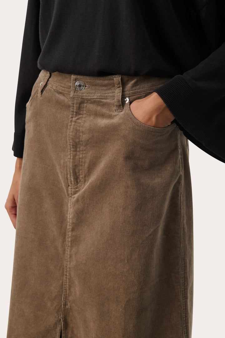 Leilanipw Skirt Walnut | Skjørt | Smuk - Dameklær på nett