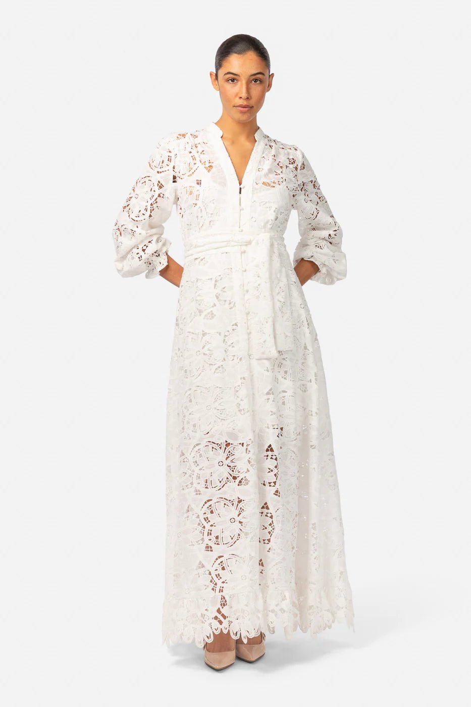 Lenna Maxi Dress White | Kjoler | Smuk - Dameklær på nett