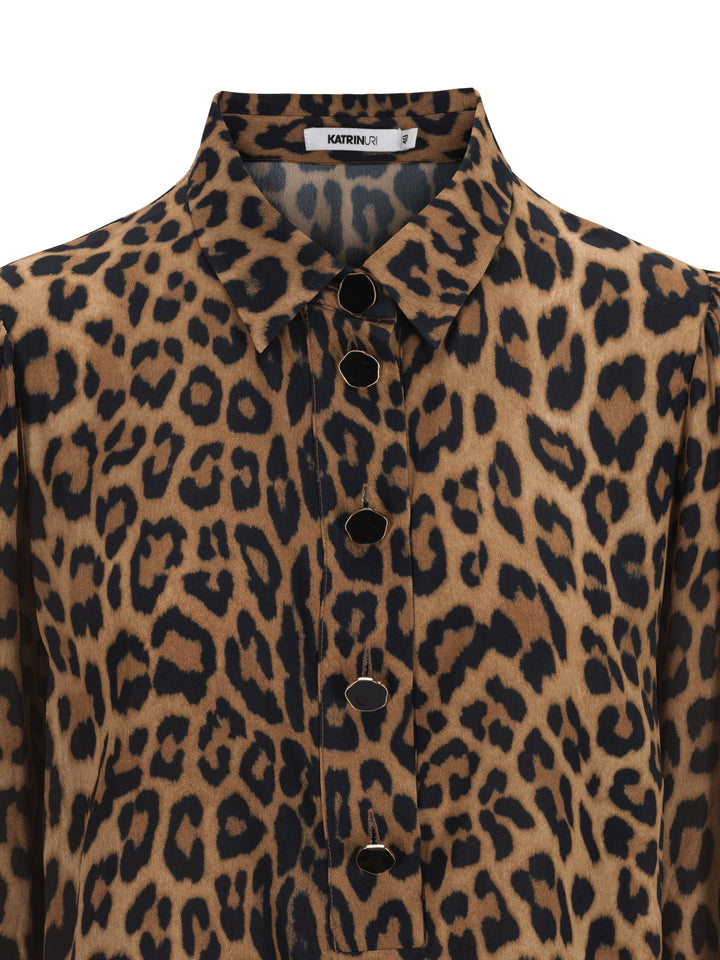 Leopard Venus Blouse Multi | Skjorter og bluser | Smuk - Dameklær på nett