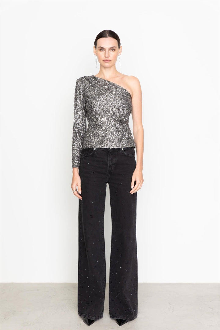 Libra Sequin Top Silver | Topper | Smuk - Dameklær på nett