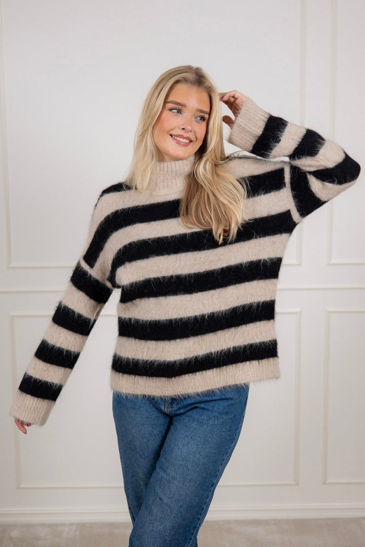 Liepapw Pullover Black Stripe | Genser | Smuk - Dameklær på nett