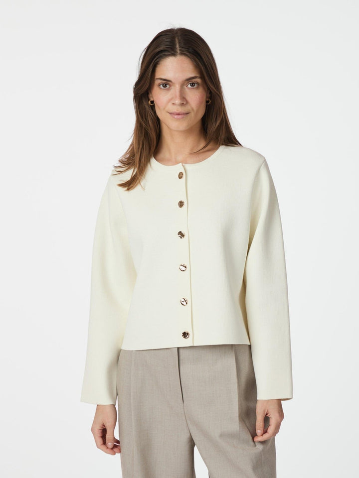 Limi Smooth Knit Cardigan Off White | Genser | Smuk - Dameklær på nett