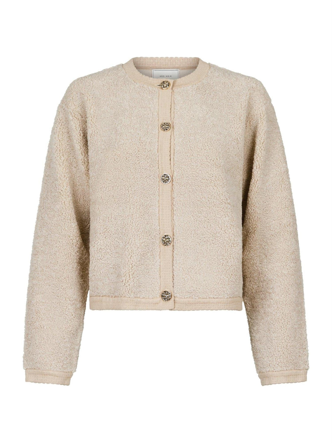 Limo Fluffy Knit Cardigan Sand | Genser | Smuk - Dameklær på nett