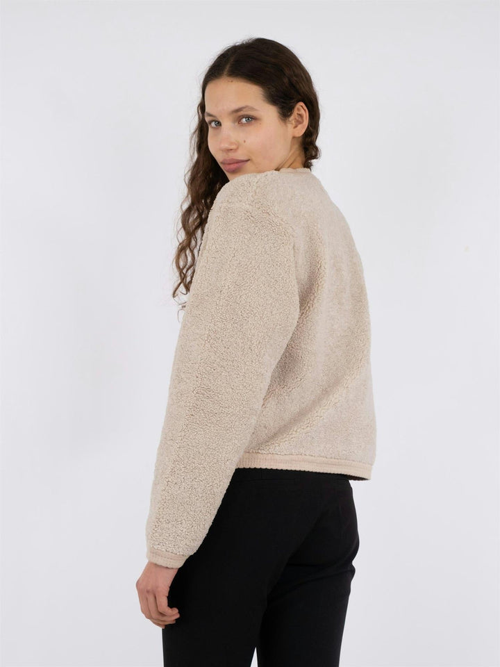 Limo Fluffy Knit Cardigan Sand | Genser | Smuk - Dameklær på nett