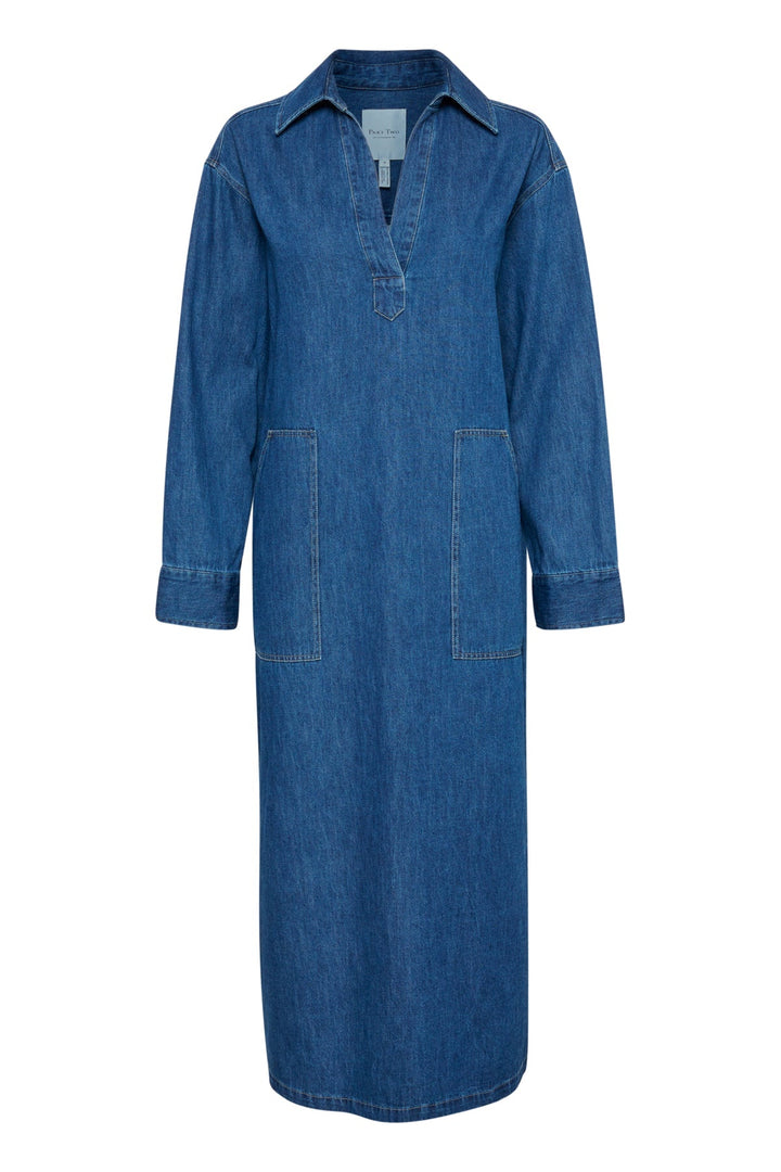 Lolla Dress Medium Blue Denim | Kjoler | Smuk - Dameklær på nett