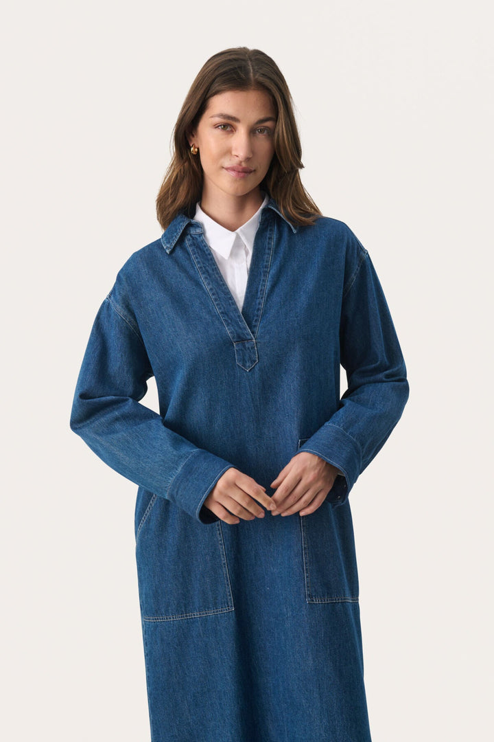 Lollapw Dress Medium Blue Denim | Kjoler | Smuk - Dameklær på nett