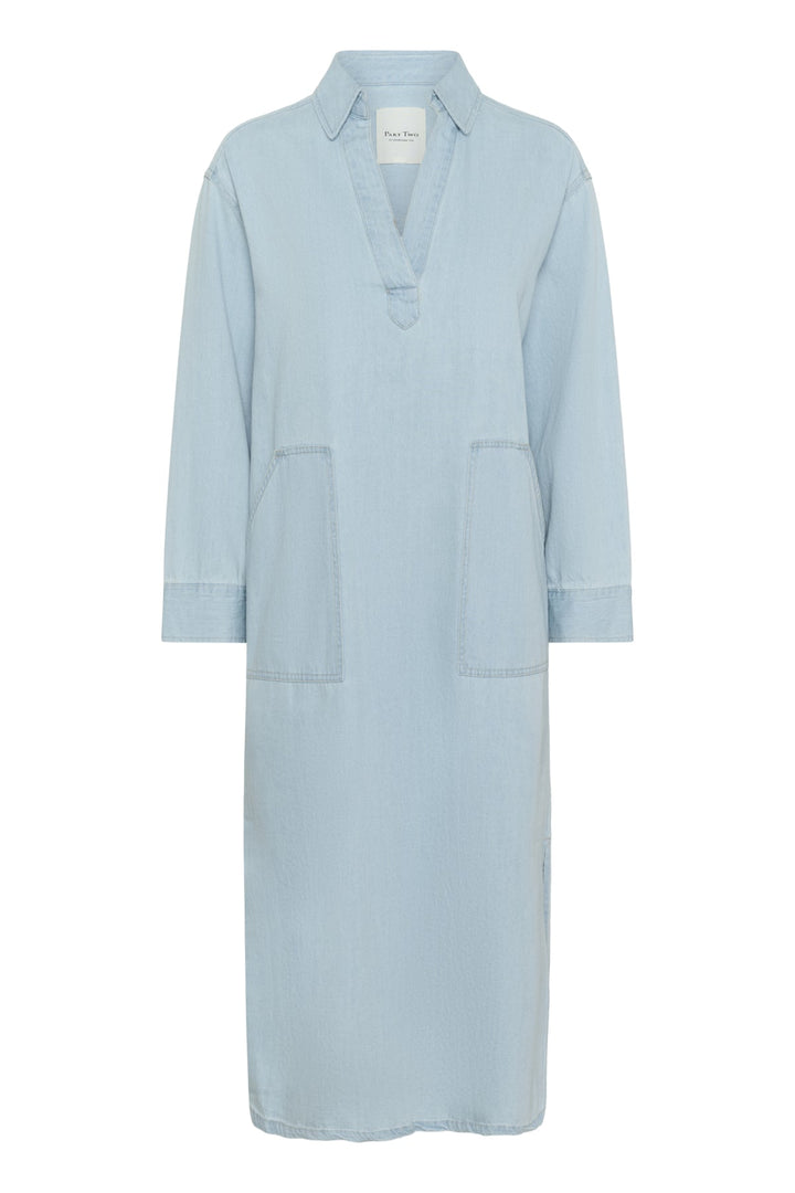 Lollapw Dress Whiteish Blue Denim | Kjoler | Smuk - Dameklær på nett