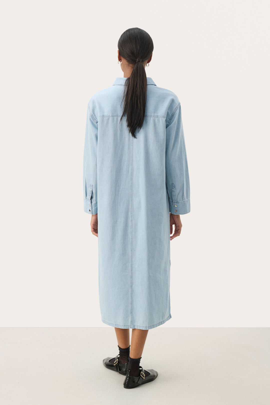 Lollapw Dress Whiteish Blue Denim | Kjoler | Smuk - Dameklær på nett