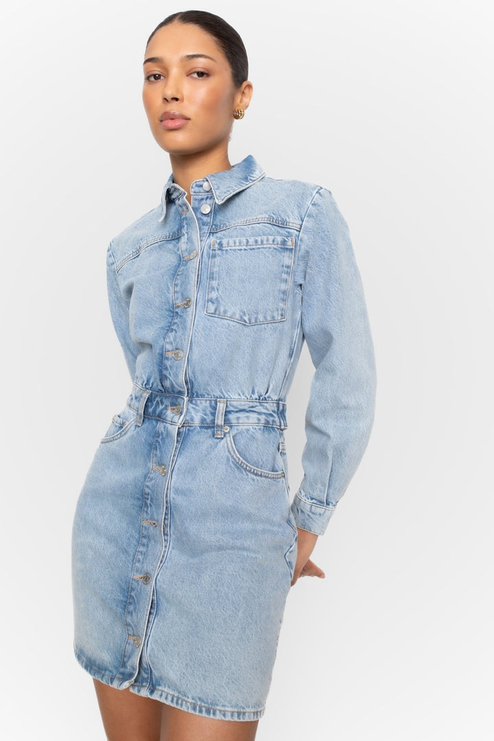 Lucienne Denim Dress Light Blue | Kjoler | Smuk - Dameklær på nett