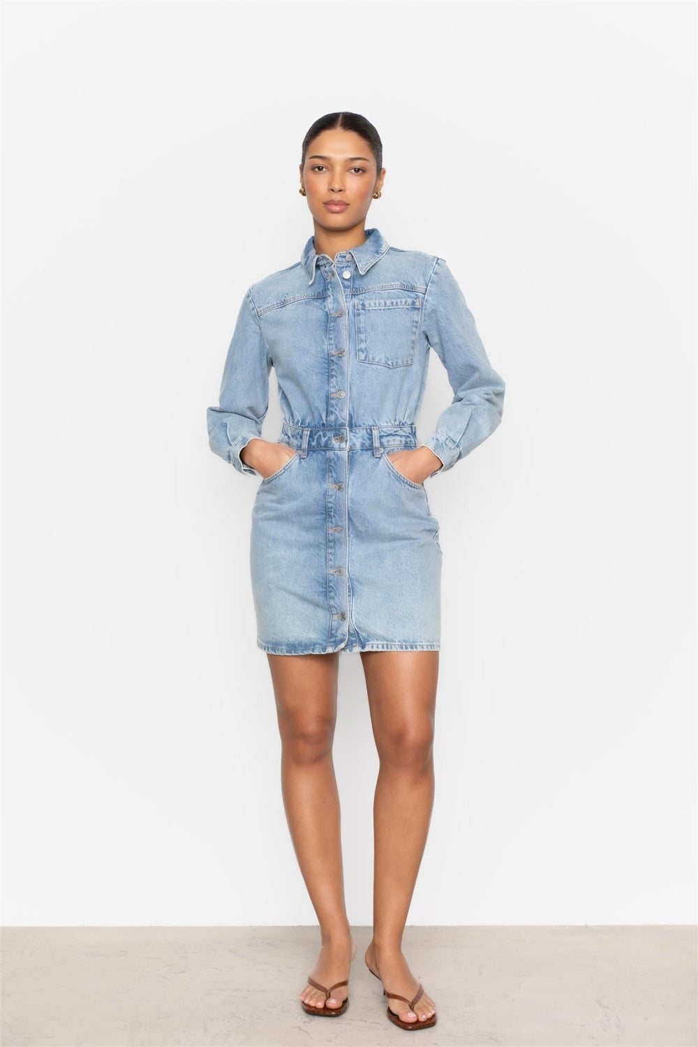 Lucienne Denim Dress Light Blue | Kjoler | Smuk - Dameklær på nett