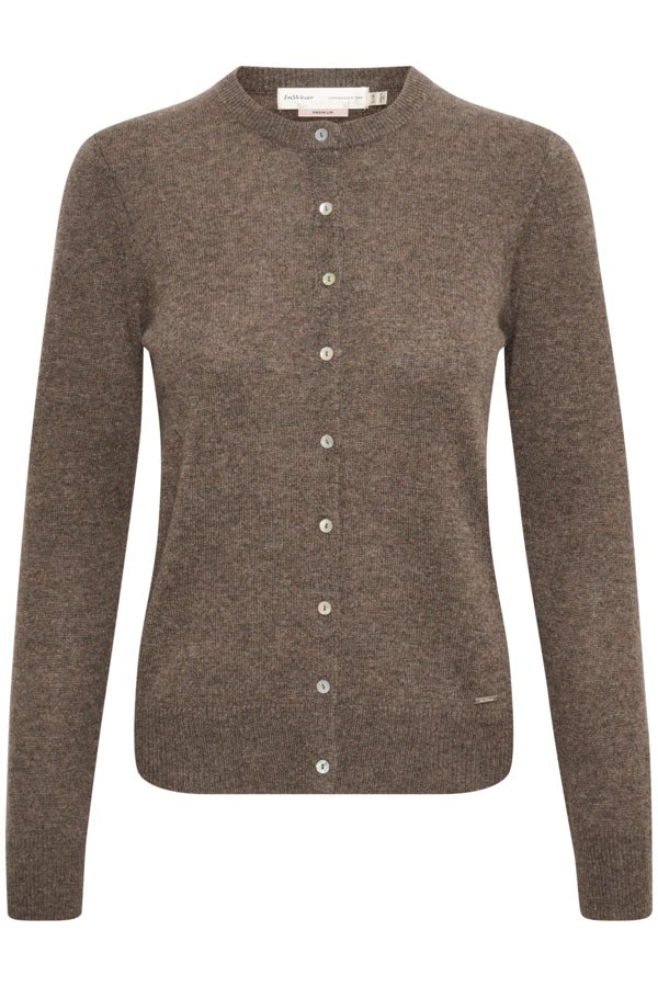 Lukkaiw Cardigan Brown Melange | Genser | Smuk - Dameklær på nett