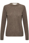 Lukkaiw Crew-Neck Pullover Brown Melange