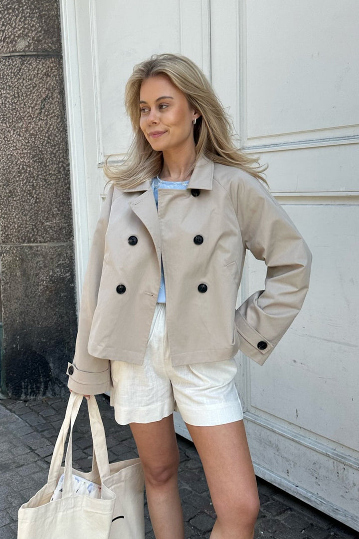 Lunaic Trenchcoat Light Beige | Yttertøy | Smuk - Dameklær på nett