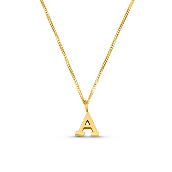 Luxe A Initial Necklace Pale Gold | Accessories | Smuk - Dameklær på nett